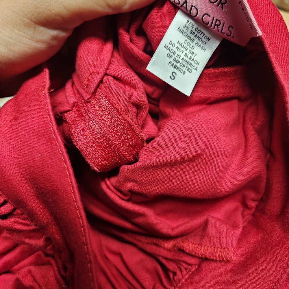 Vixen by Micheline Pitt Vibrant Red Skirt